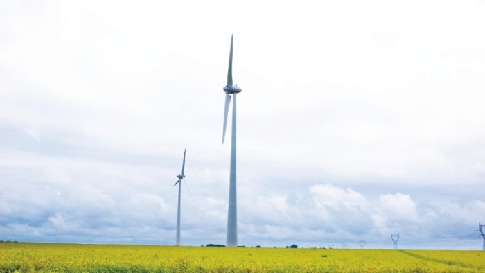 Photo du parc éolien de Ternois Nord, en France